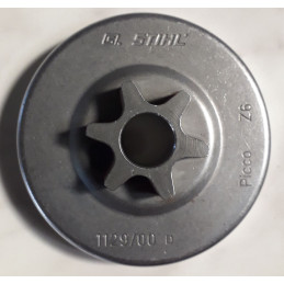 Pignon De Chaîne SECURA 3/8-6 Dents | Compatible Avec Tronçonneuse Dolmar PS-32 | Pièce De Rechange
