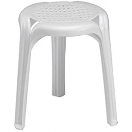 Tabouret 3 pieds Twist blanc